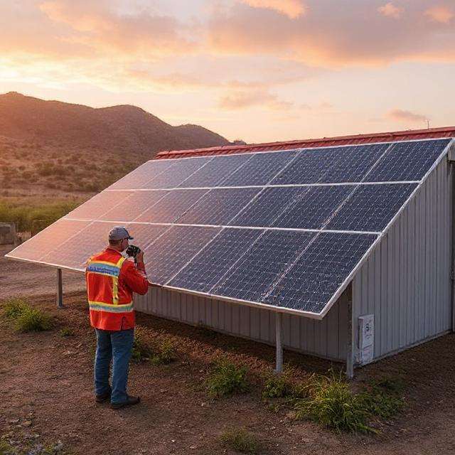 Completed solar installation